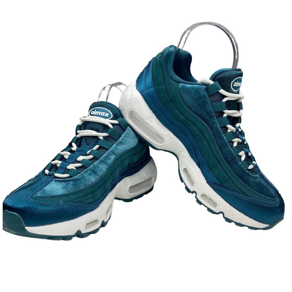 Nike Air Max 95 Teal Velvet Sneakers Women's‎ 7.5 DZ5226-300 Running Lifestyle